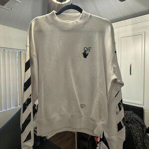 Never Been Worn Off-White Carav Arrow Skate Crewneck 'White/Black'